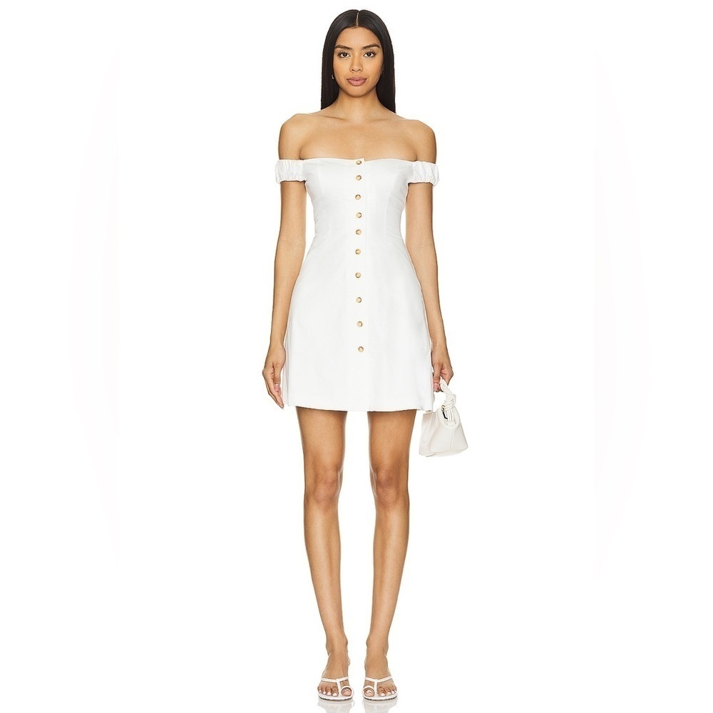 Favorite Daughter The Lovesick Mini Dress in White Size 6 B1963